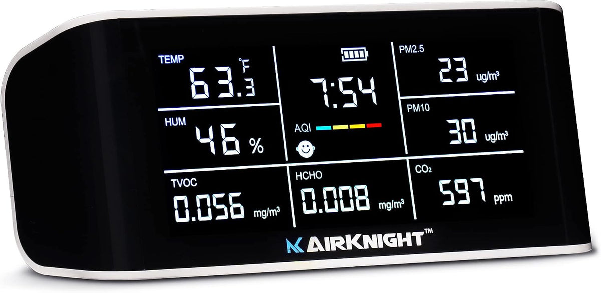 AirKnight Premium Indoor Air Quality Monitor Indoor & Air Quality Sensor. VOC