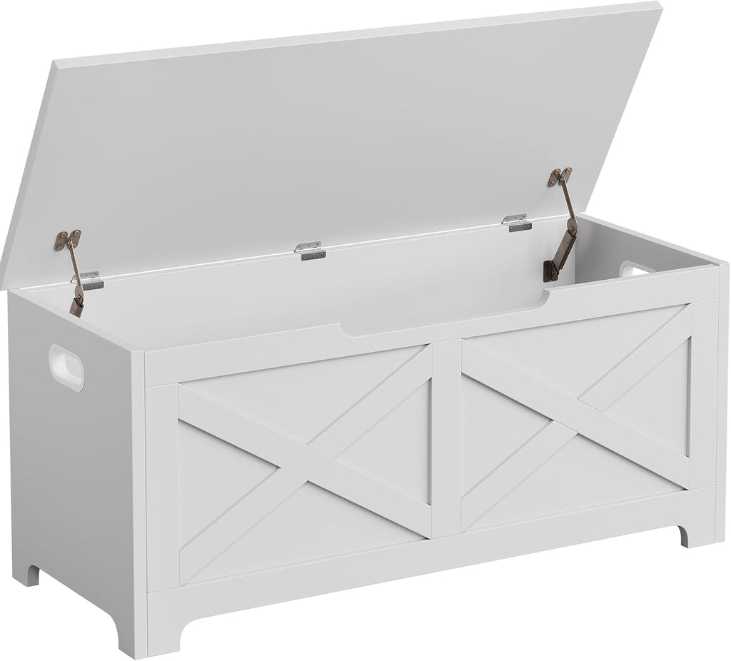 GAOMON 39.4" Storage Chest, Storage Bench with Safety Hinge