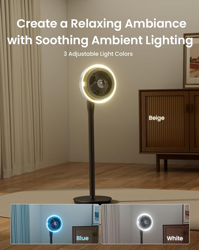 AIRMATE Standing Fan for Bedroom, Oscillating Fan