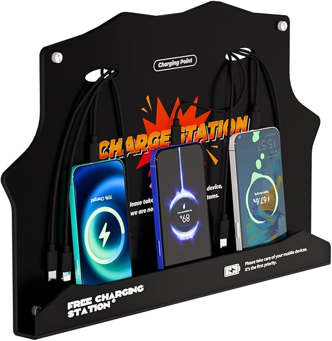 Wall Mounted Cell Phone Charging Station