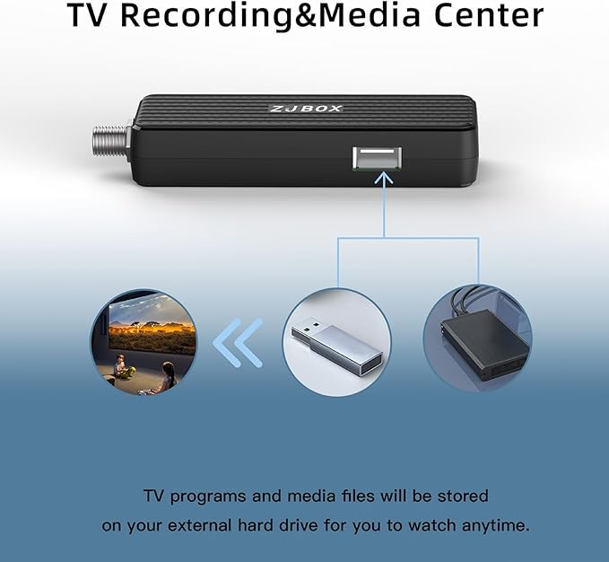 ZJBOX Digital Converter Box for TV, 1080P ATSC tv Tuner Box