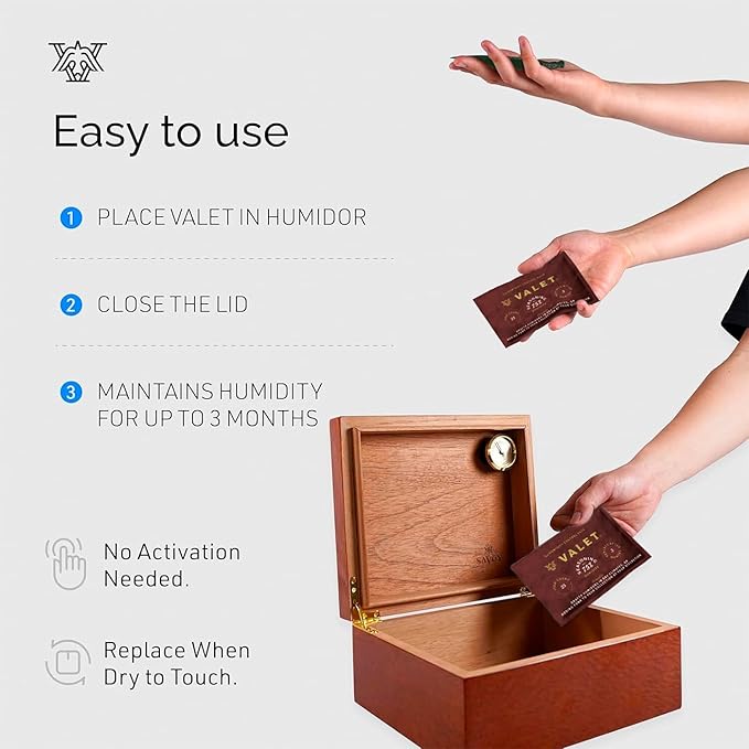 Valet 75% Two-Way Humidity Packs (12-Pack)