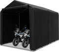 Goplus Portable Storage Shed, 7 x 5.2 x 5.4 Ft Heavy Duty Motorcycle Shed