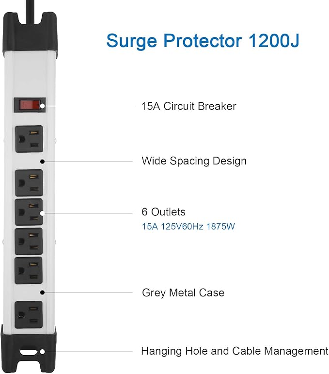 Heavy Duty Power Strip Surge Protector