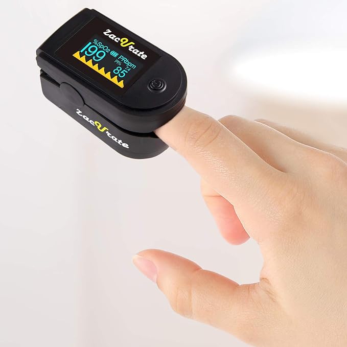Zacurate 500C Elite Fingertip Pulse Oximeter Blood Oxygen Saturation Monitor