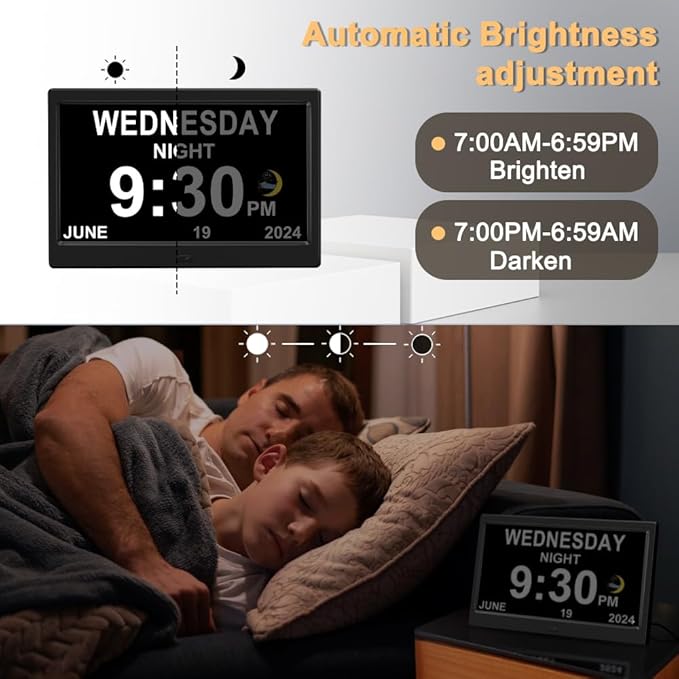 CAZOKASI Extra Large Impaired Vision Digital Alarm Clock