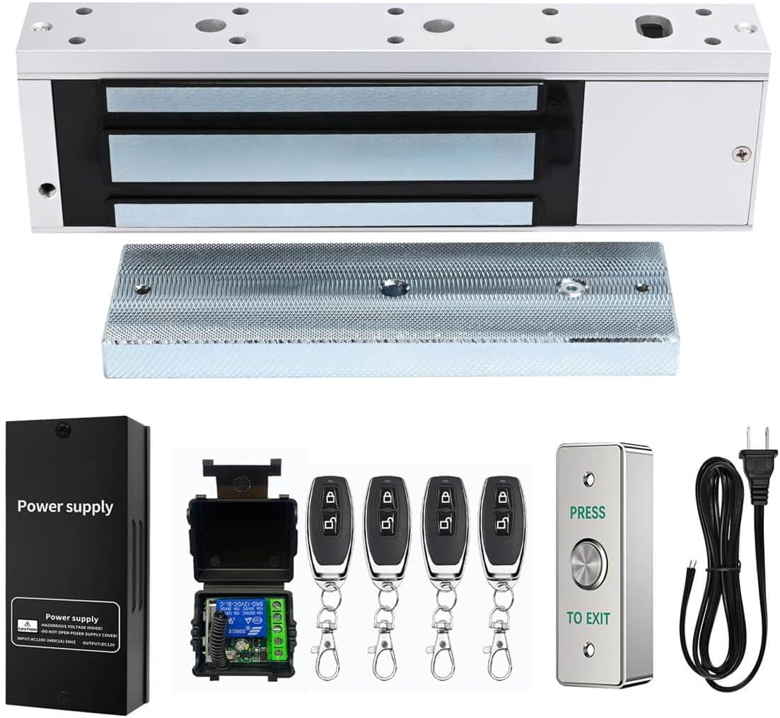 Door Access Control System 1200lbs Magnetic Lock Kit