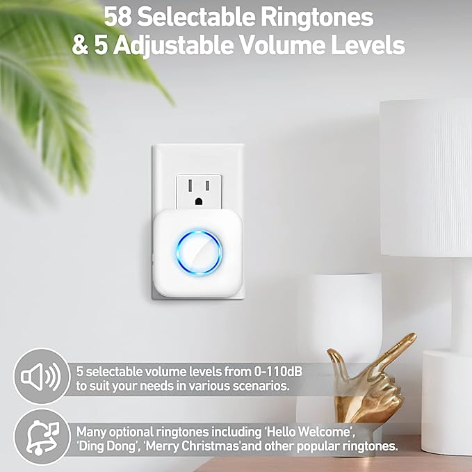 Door Chime, Satisure Door Sensor Chime When Door Opens, Door Entry Alarm
