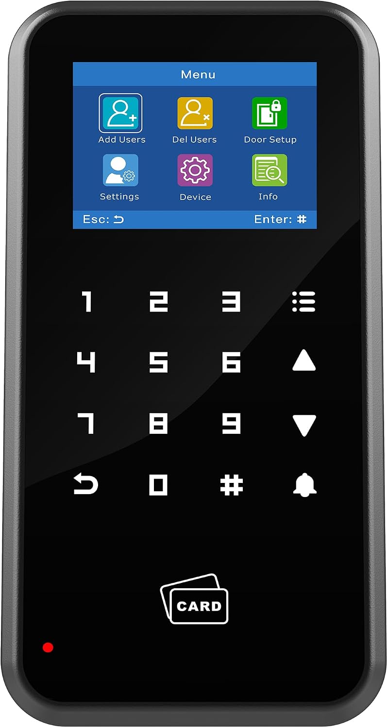uhppote wifi access control keypad 2.4-inch display touch, package contents