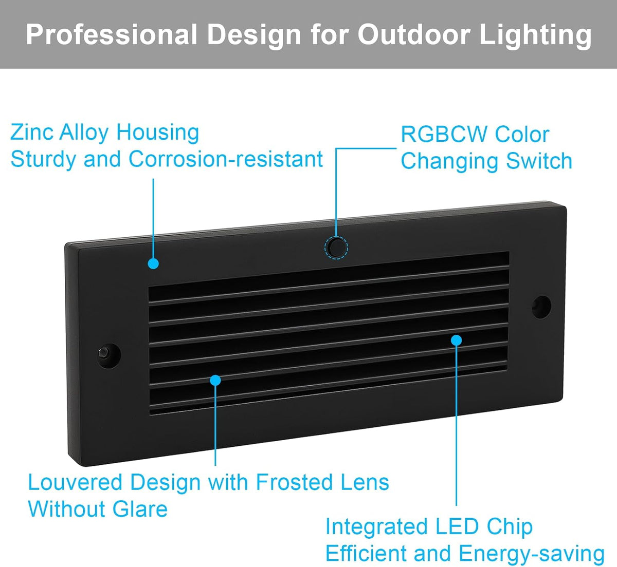 outdoor stair lights with color changing for surface on a desk or shelf