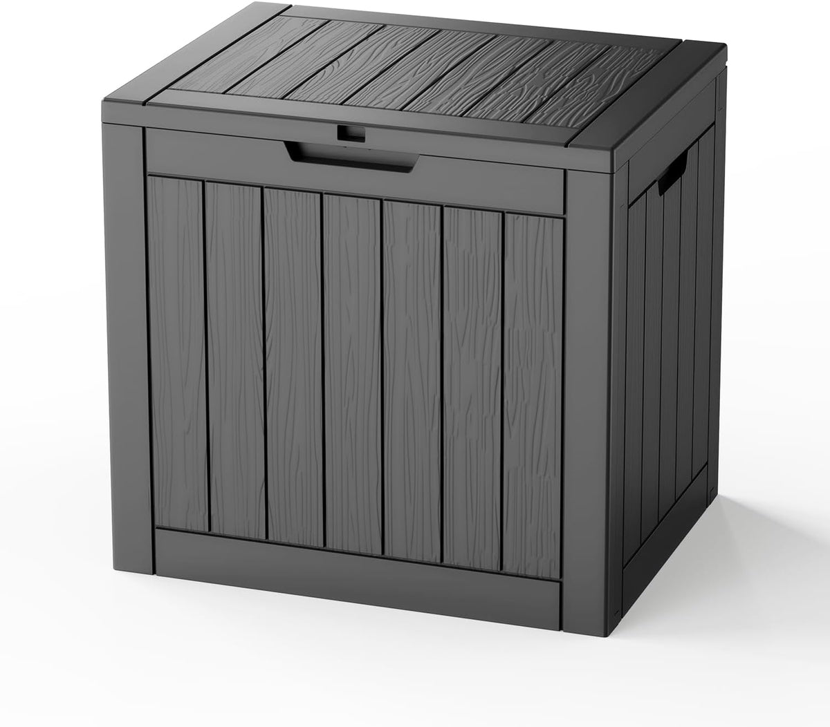 40 Gallon Outdoor Storage Box,Waterproof UV Resistant Deck Box,Lockable Storage Container for Patio Furniture Cushions Garden Tools and Pool Accessories(Black)