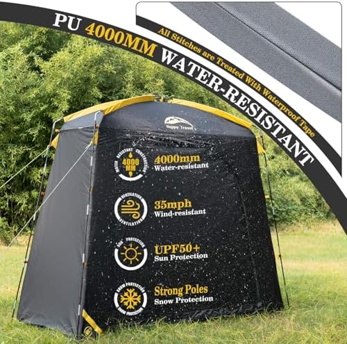Happy Travel Bike Storage Shed Tent, Waterproof Portable Bicycle Cover Shed