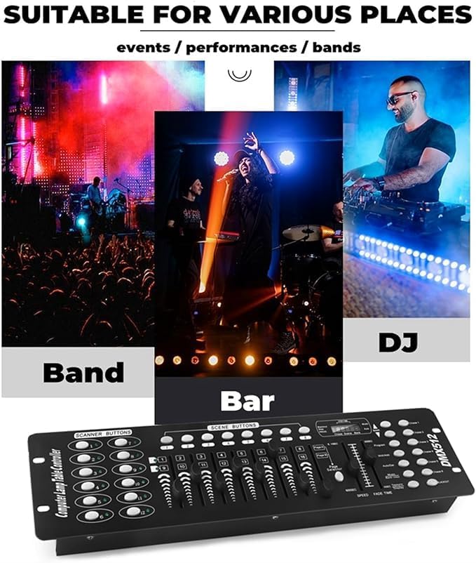 192 DMX Controller Use for Editing Program of Stage Lighting, DMX 512 DJ