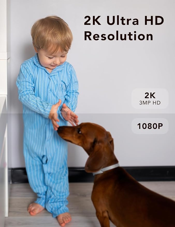 FAMVIVA 2K Security Camera, Outdoor/Indoor