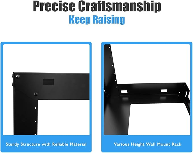 Raising electronics 12U Wall Mount Open Frame 19 Inch Server Equipment Rack