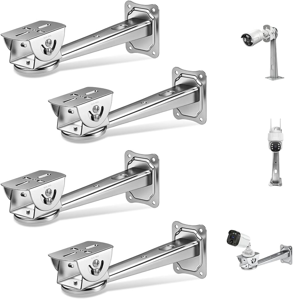 Security Camera Bracket, Heavy Duty Wall Mount Holder for Bullet Cameras