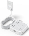 TESSAN Surge Protector Power Strip 15 Ft Cord, 8 Widely Spaced Outlets