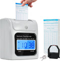 Employee Time Clocks for Small Business, Auto-Align Time Clock Punch Machine (50-Piece)