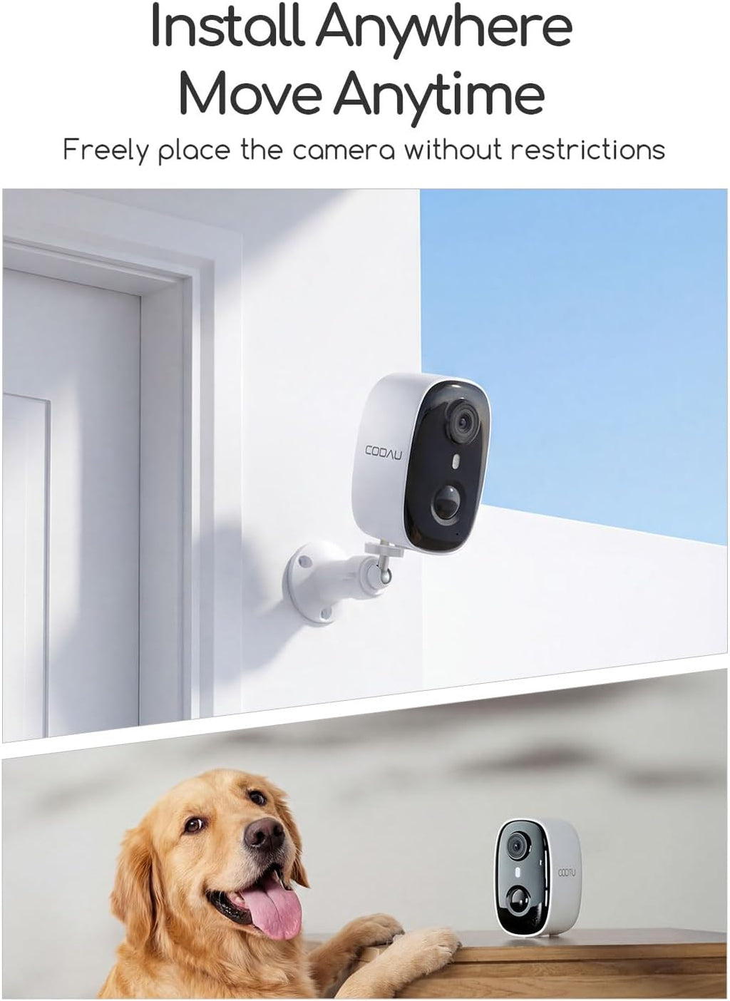 cooau 4mp/2.5k security cameras wireless outdoor, 30% faster, package contents