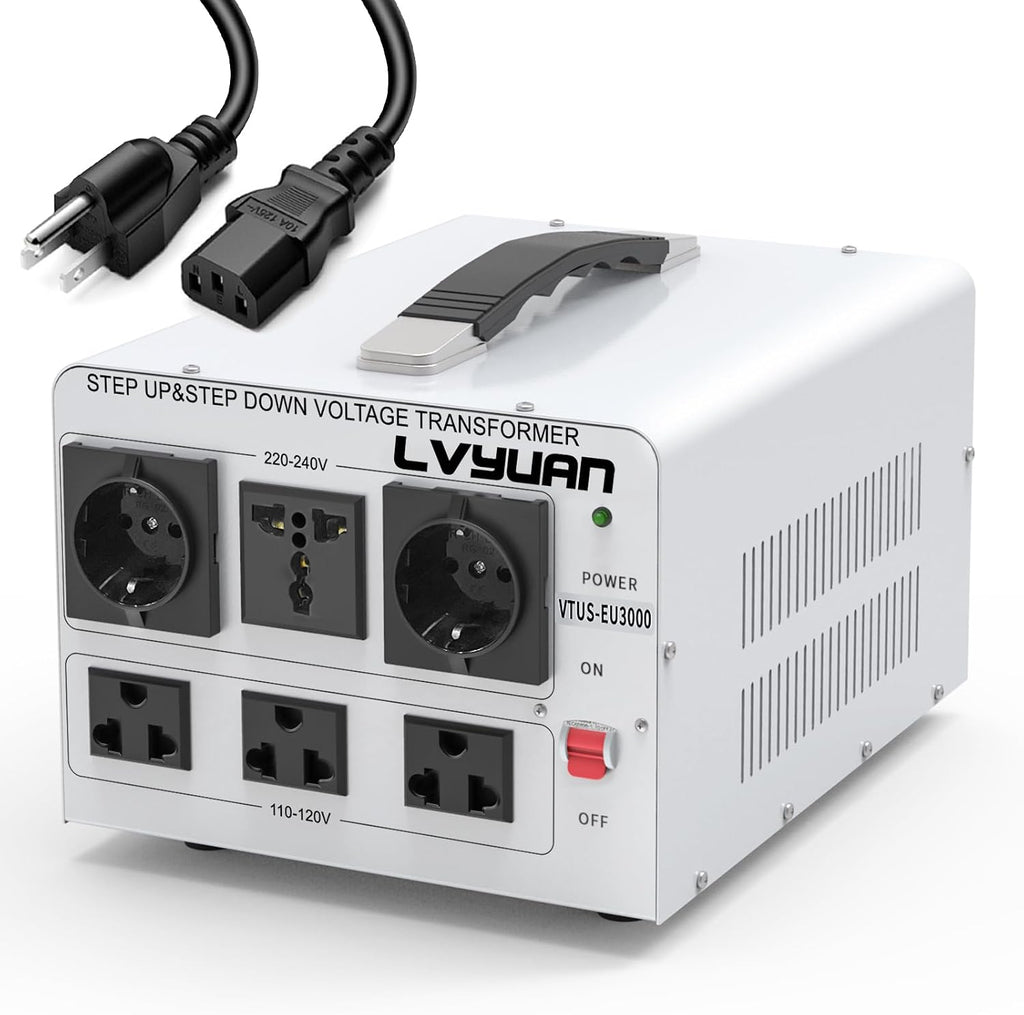 LVYUAN Heavy Duty 3000W Watt Voltage Transformer Converter Step Up/Down