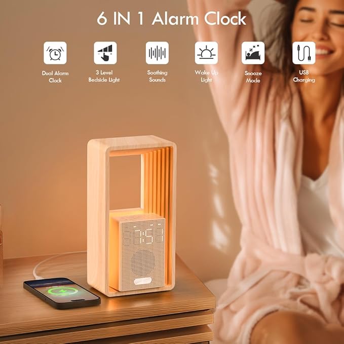 WILIT Digital Alarm Clock, Sunrise Alarm Clock