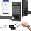 Keypad Smart Door Lock with Handle, Keyless Entry Deadbolt