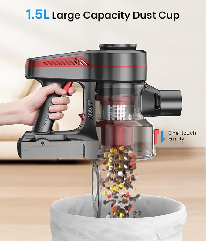 CHEBIO Cordless Vacuum Cleaner, Stick Vacuum