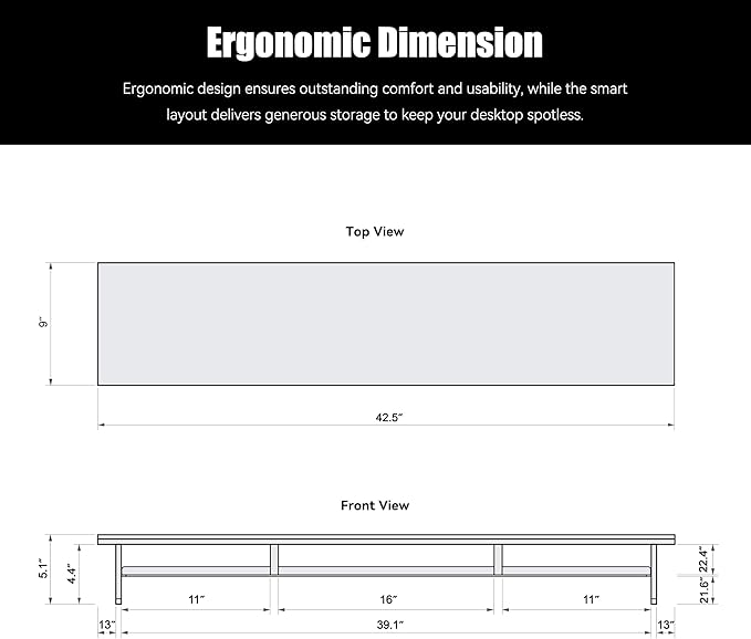 FENSULN Dual‑Tier Monitor Stand