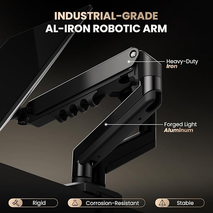 SIAGO Dual Monitor Stand, 15 to 32 Inch Monitor Arm, Adjustable Monitors Mount