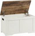 Timberer 31.5" Storage Chest with 2 Safety Hinges, Wooden Storage Trunk