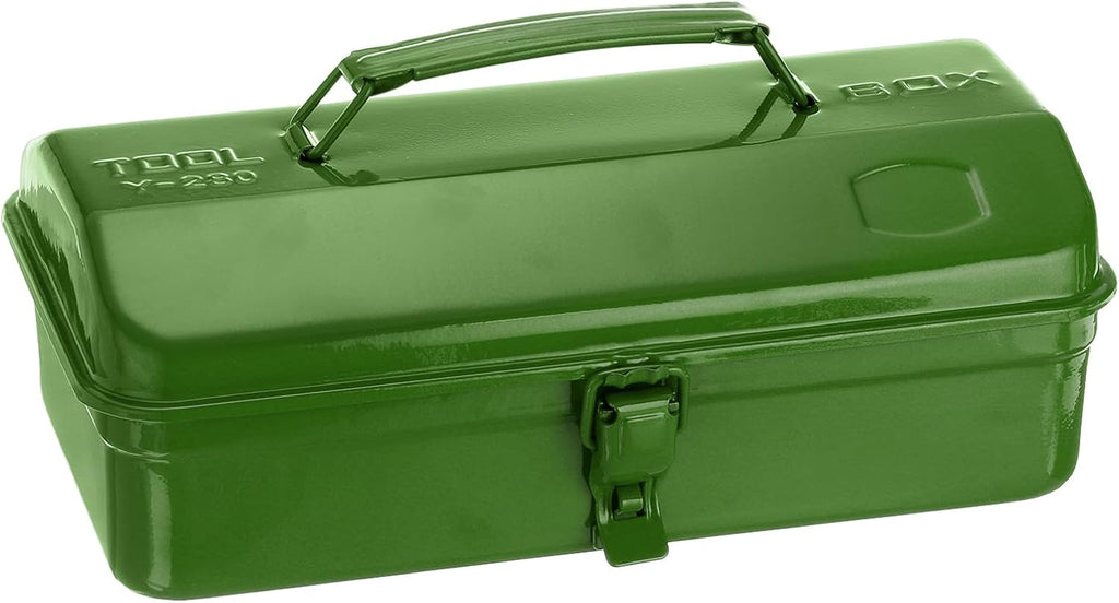harfington tool box 11.4" portable steel tool box shown in use