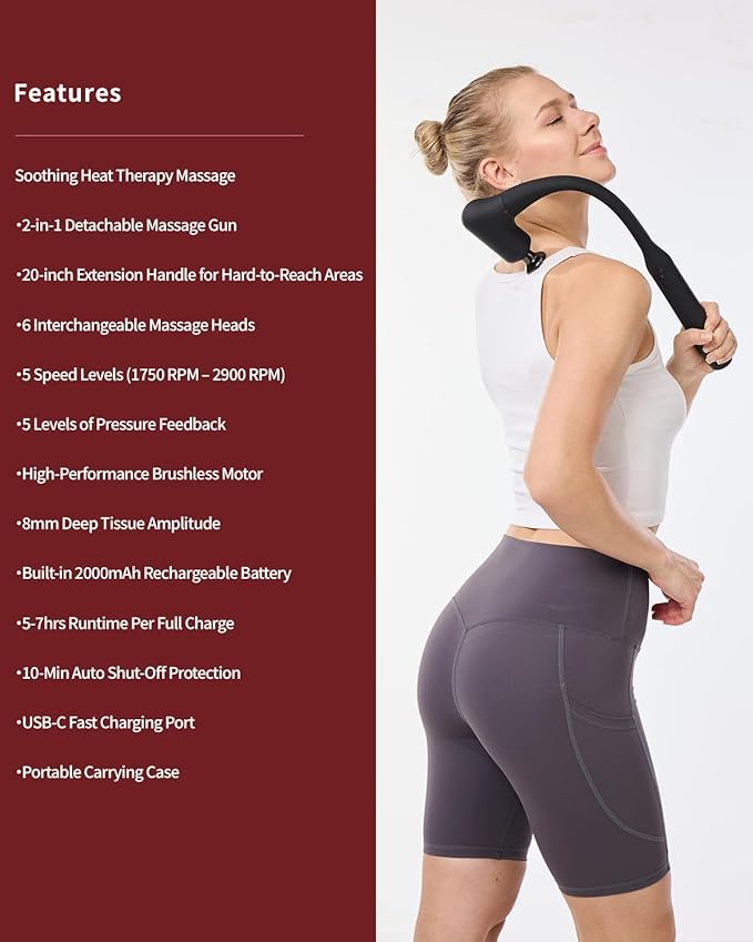 CAREKING Upgraded 2-in-1 Massage Gun