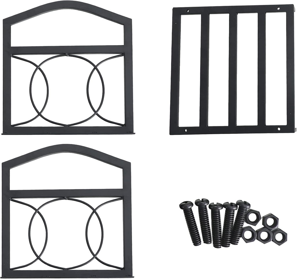 mfstudio firewood rack outdoor indoor, iron fire wood on a desk or shelf