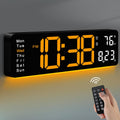 MASHI Digital Wall Clock, Auto-Dimming Wall Clock