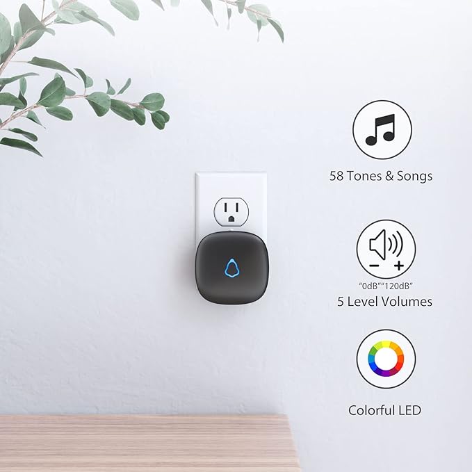 Door Chime, METAK Wireless Door Open Contact Sensor Alarm