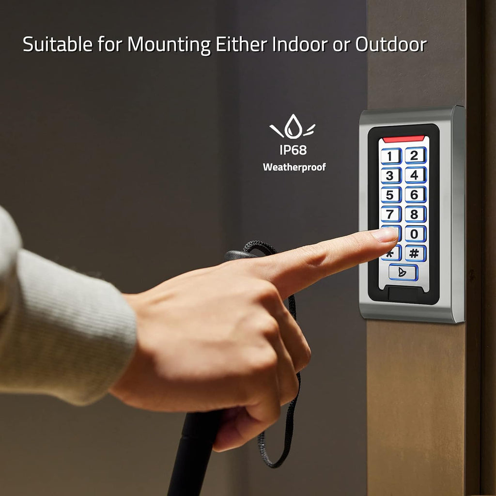 door access control system stand-alone password keypad weatherproof, package contents