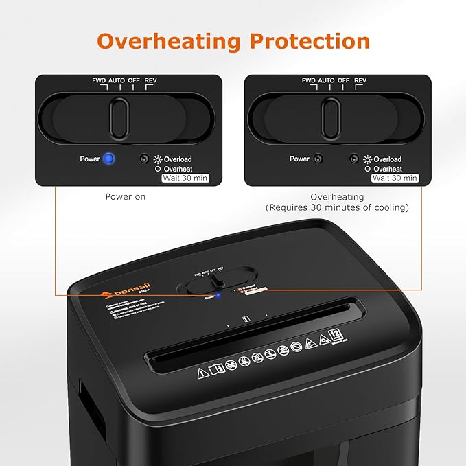 Bonsaii 12 Sheet Paper Shredder