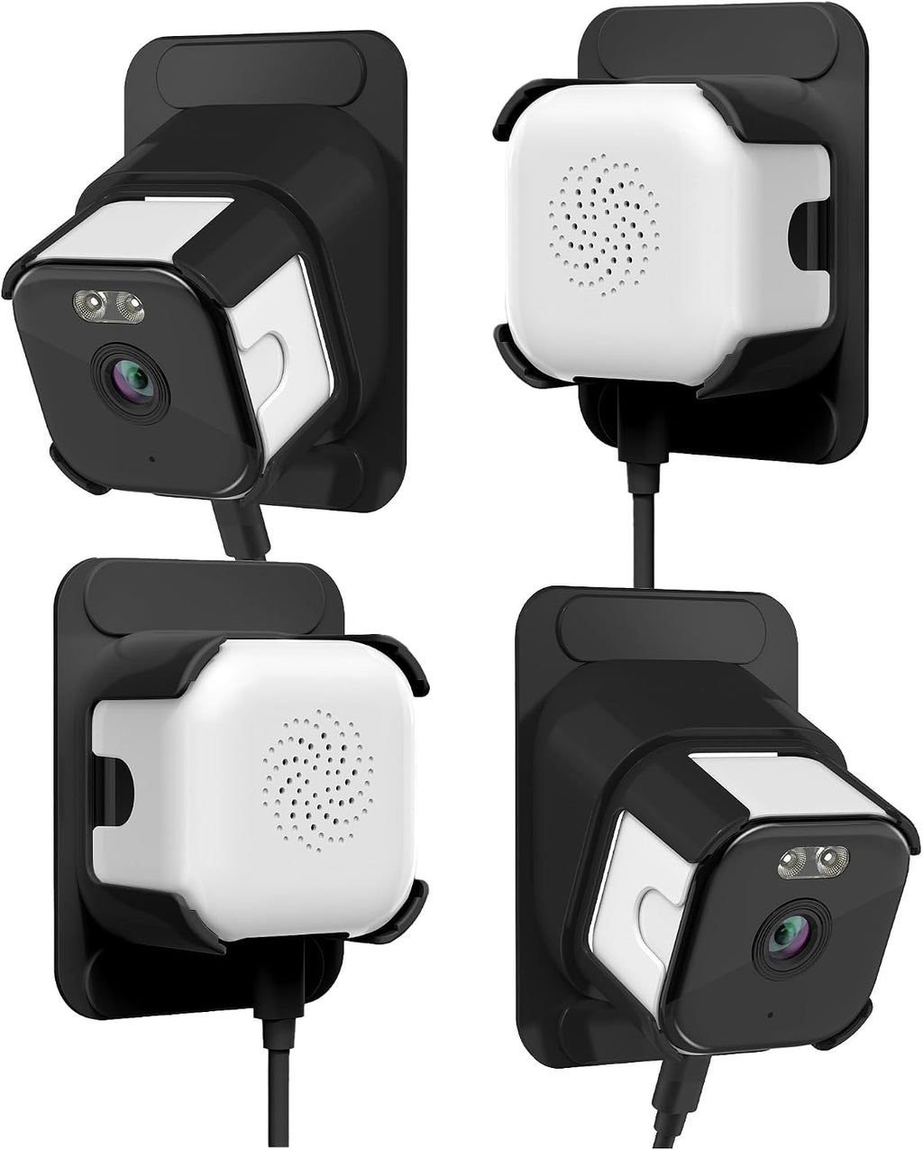 EVERSECU 2K Window Camera with Adhesive Mount, Starlight Color Night Vision (4pack)