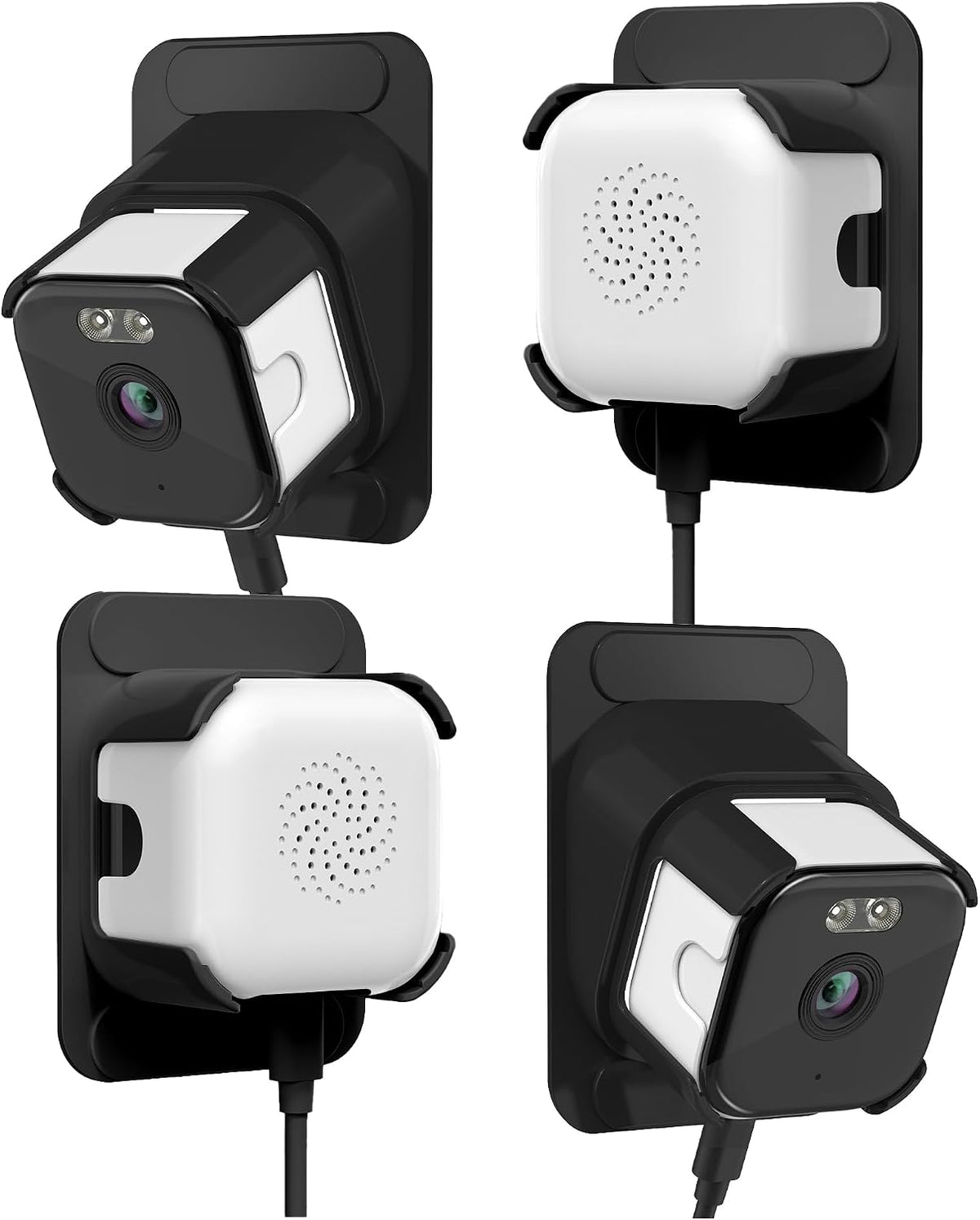 EVERSECU 2K Window Camera with Adhesive Mount, Starlight Color Night Vision (4pack)