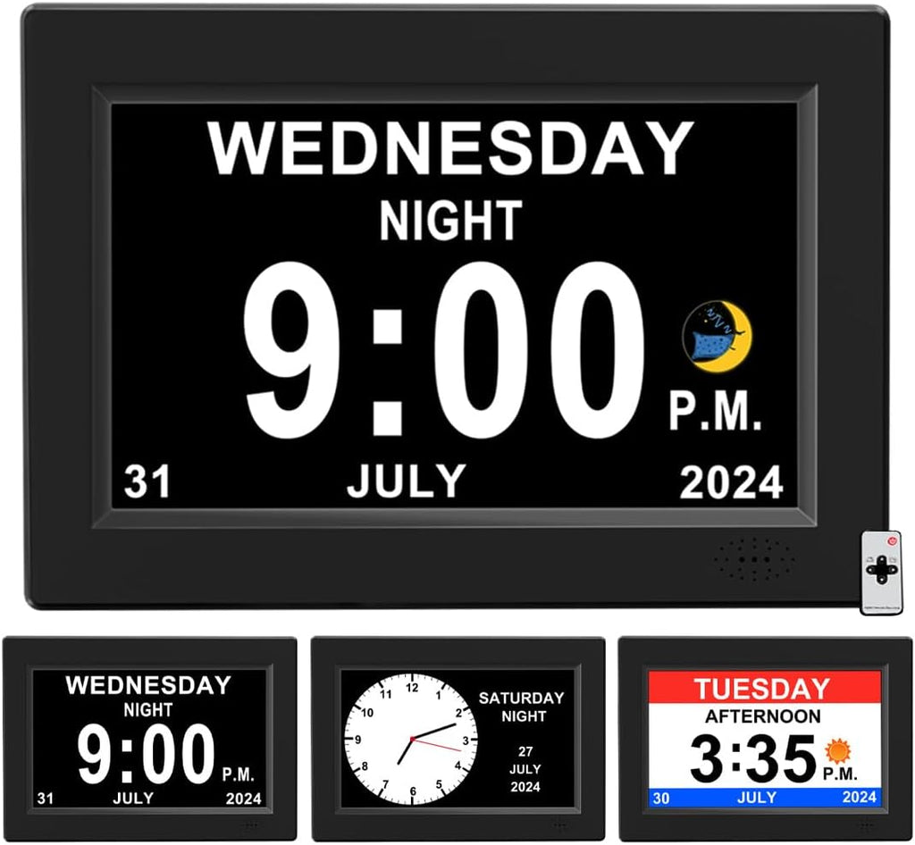 CAZOKASI 8inch Extra Large Impaired Vision Digital Alarm Clock