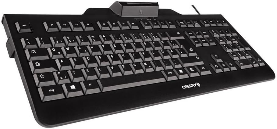 Cherry KC 1000, Smartcard TAA Compliant USB Keyboard (JK-A0104EU-2),Black