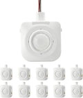 ECOELER High-Bay Occupancy Sensor Switch, 360° Passive Infrared PIR Ceiling (10 Pack)