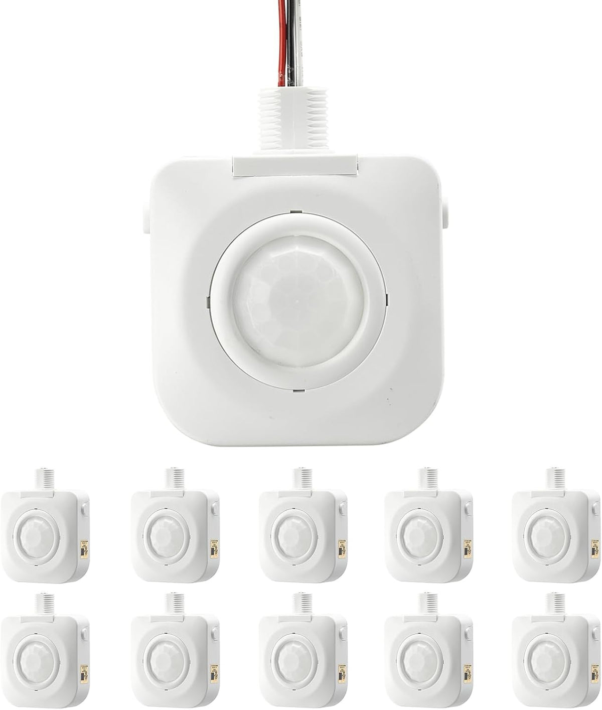 ECOELER High-Bay Occupancy Sensor Switch, 360° Passive Infrared PIR Ceiling (10 Pack)
