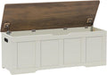 Timberer 47.2" Storage Chest Extra Large Storage Bench with 2 Safety Hinges