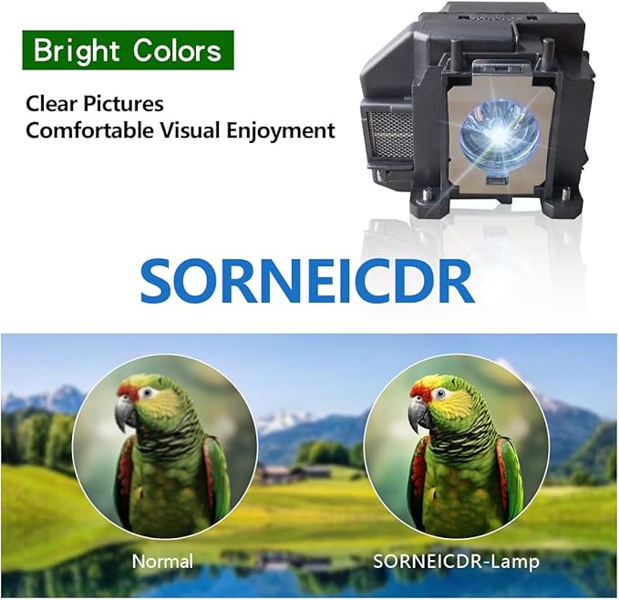 SORNEICDR EL-PLP67 Replacement Projector Lamp Bulb Compatible