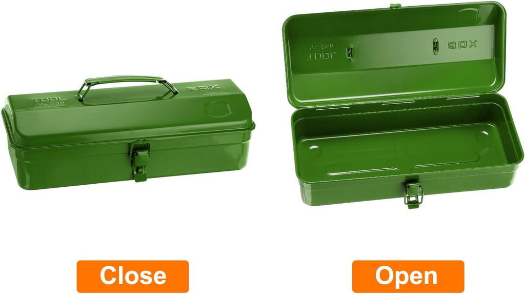harfington tool box 14.2" portable steel tool box, close-up detail