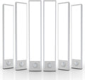 6 Pack Under Cabinet Lighting Wireless, 40 LED Rechargeable Battery Motion