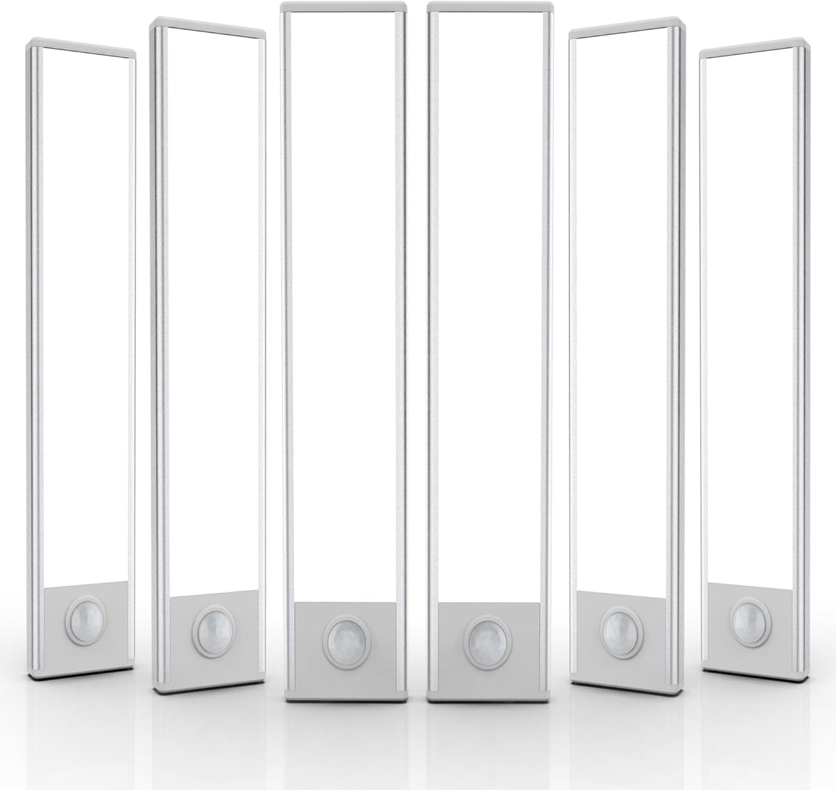 6 Pack Under Cabinet Lighting Wireless, 40 LED Rechargeable Battery Motion