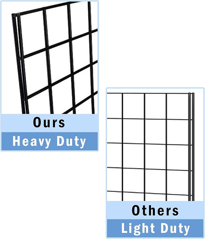 NeeSeeYee Commercial Grade Gridwall Panels – Heavy Duty Grid Panel