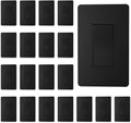 ThunderWay Matte Black Single Pole Decorator Light Switch (20 Pack)